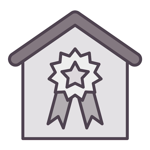 Huis award icoon vector afbeelding Kan worden gebruikt voor onroerend goed