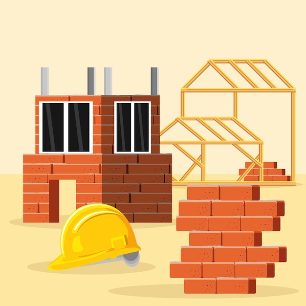 Huis bouw structuur