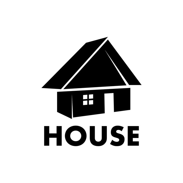 Huis bouwen logo ontwerpsjabloon