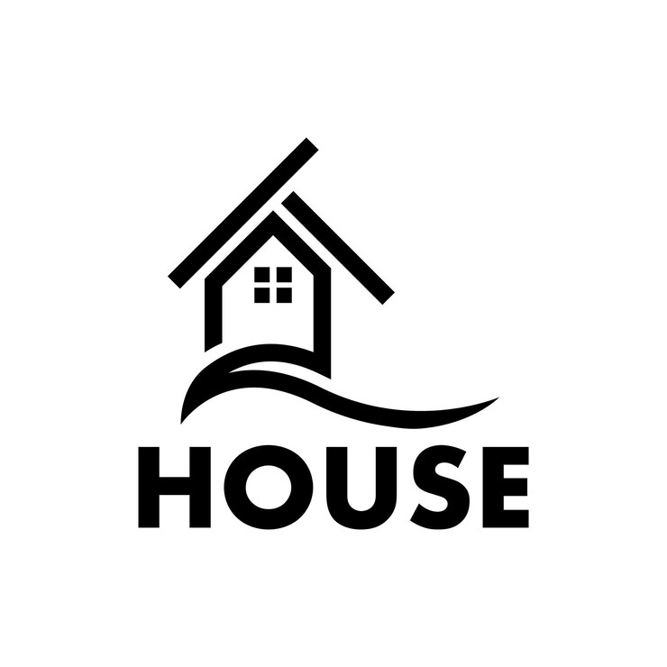 Huis bouwen logo ontwerpsjabloon