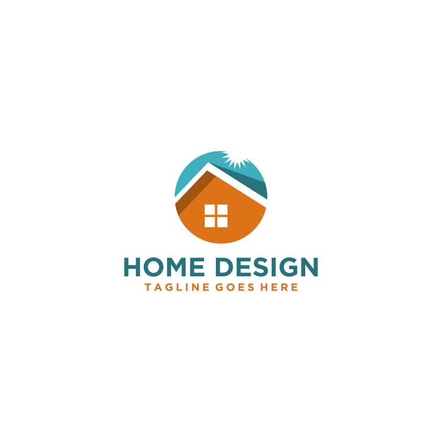 Huis en onroerend goed logo-ontwerp