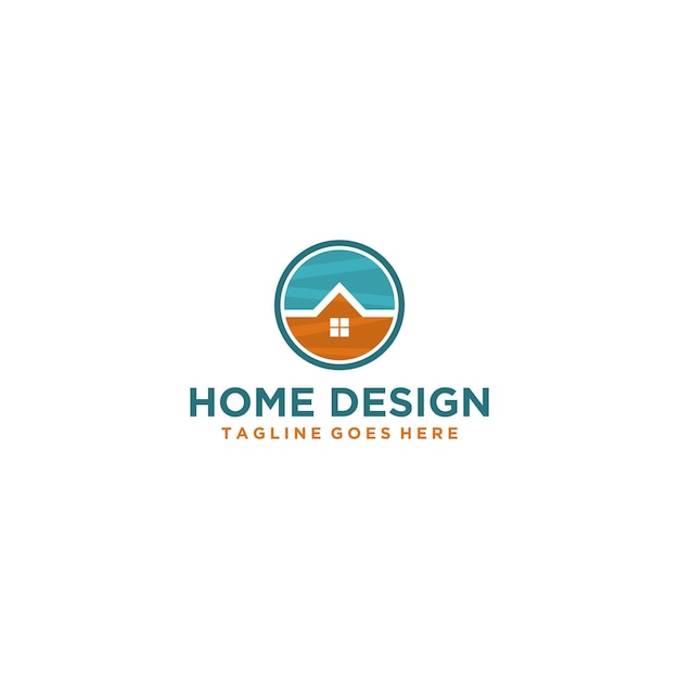 Huis en onroerend goed logo-ontwerp