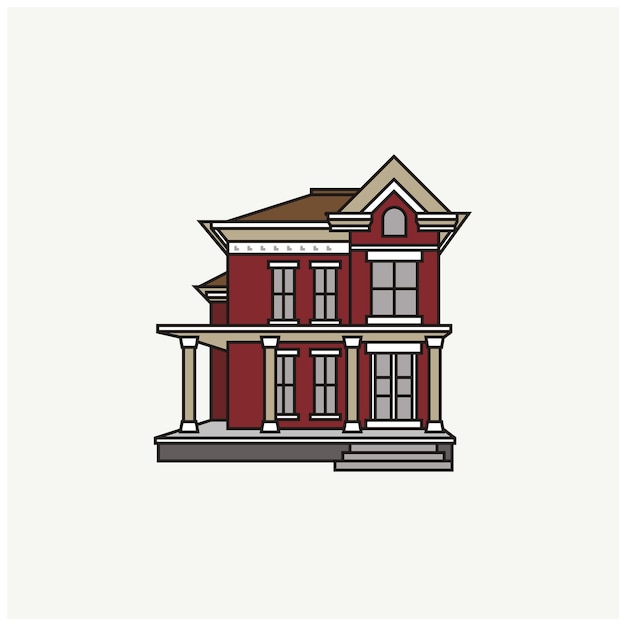 Huis gebouw clip art illustratie