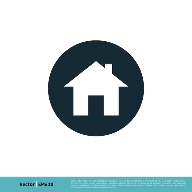 Huis Huis Pictogram Vector Logo Sjabloon Illustratie Ontwerp Vector Eps 10