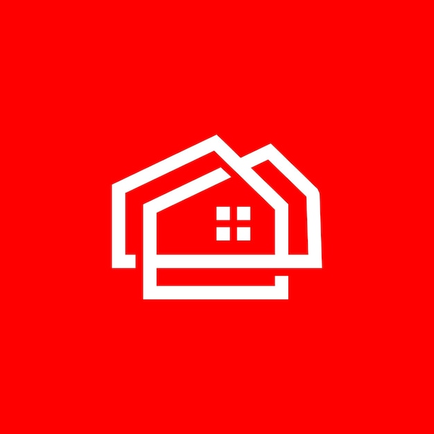 Huis hypotheek onroerend goed logo vector pictogram illustratie