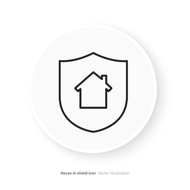 Huis in schild icoon ontwerp vector illustratie