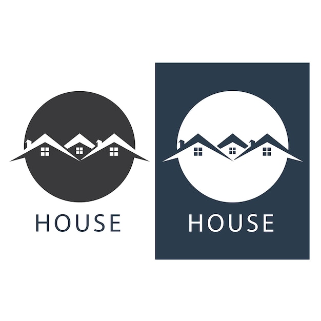 Huis logo en symbool vector afbeelding