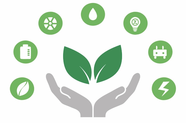 Huis met save the world icon illustratie op witte achtergrond