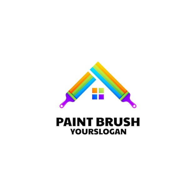Huis schilderen logo-ontwerp voor uw bedrijf