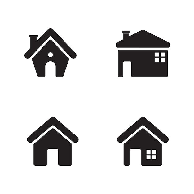 Huis Vector pictogram illustratie ontwerp