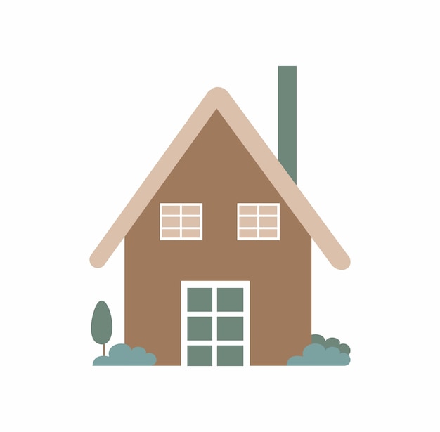 Huis vectorillustratie Onroerend goed concept Home lening