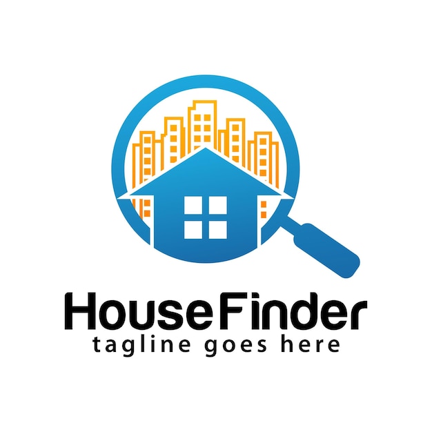 Huis vinder logo ontwerpsjabloon
