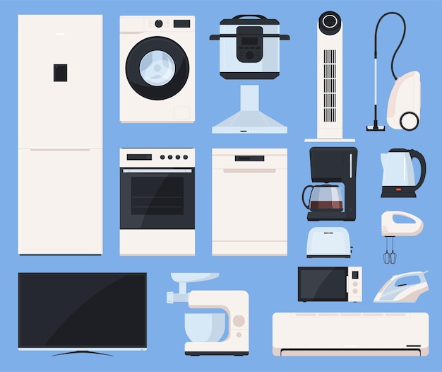Huishoudelijke apparaten Verkoop van elektronische apparaten voor keuken, badkamer en woonkamer Elektronicawinkel