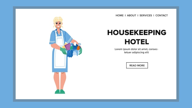 Huishoudelijke hotelvector