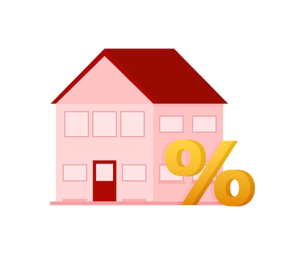 Huishypotheek makelaar op het werk investering hypotheek huis lening rekening