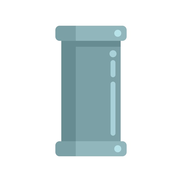 Huispijp pictogram platte vector Metalen buis Tap kraan geïsoleerd