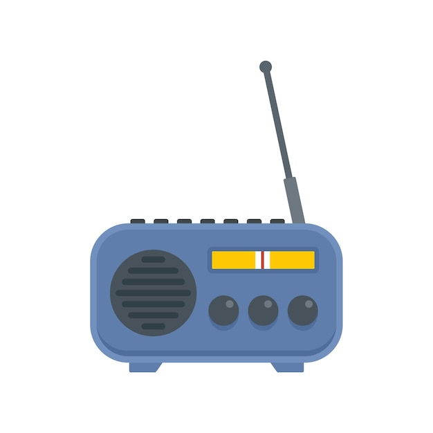 Huisradiopictogram Vlakke afbeelding van huisradio vectorpictogram voor webontwerp