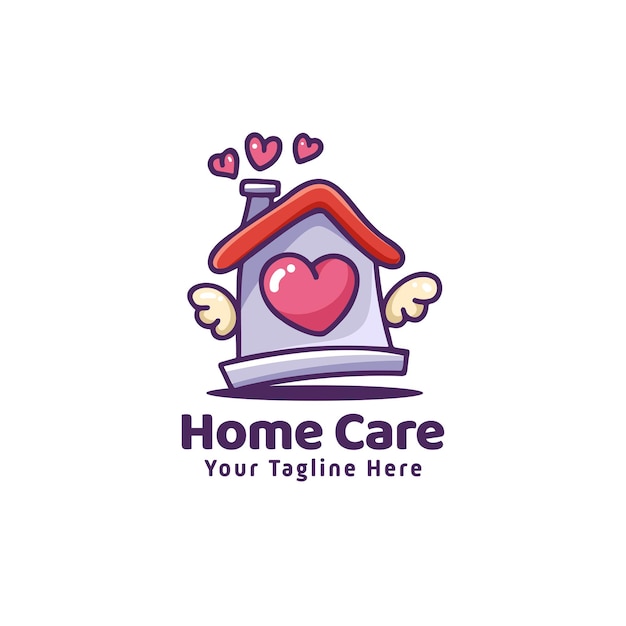 Huisverzorging met Vleugels Love Heart Home Logo