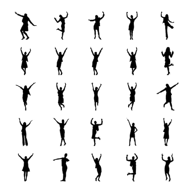 Human avatars pictogram set