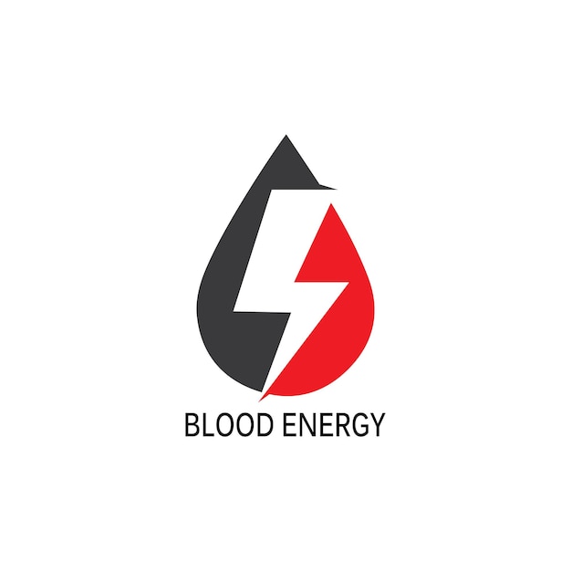 人間の血のロゴのテンプレート ベクトル アイコン イラスト デザイン