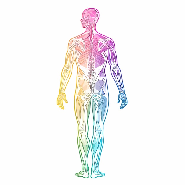 Vector human body anatomy