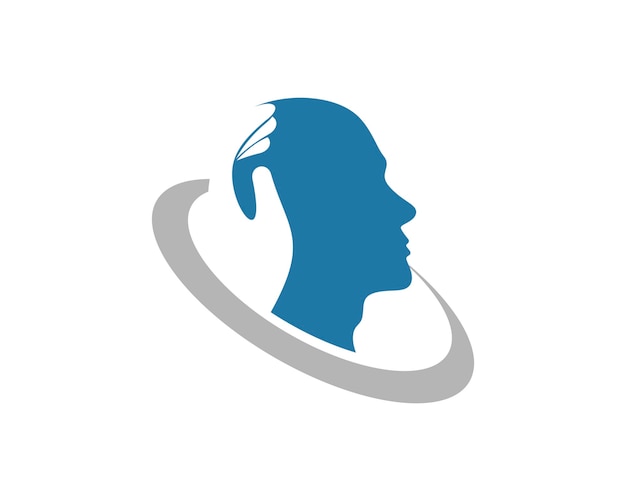 Human brain care logo