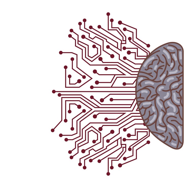 Vector human brain icon
