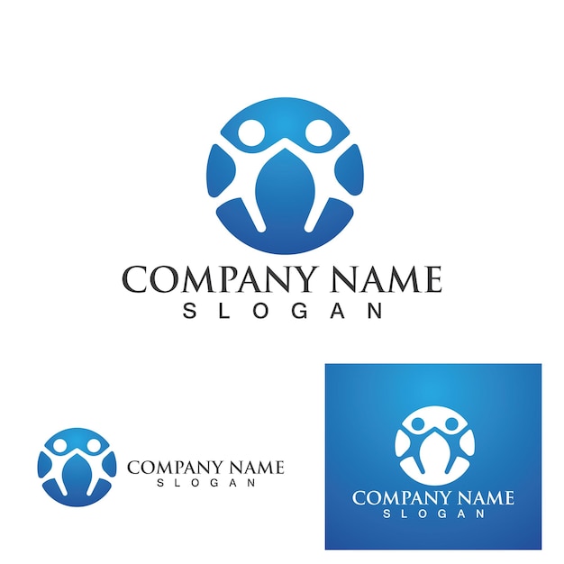 Human character logo sign illustration vector design