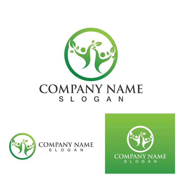 Human character logo sign illustration vector design