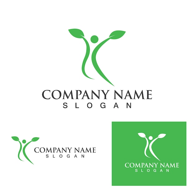 Human character logo sign illustration vector design