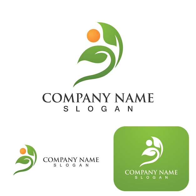 Human character logo sign illustration vector design