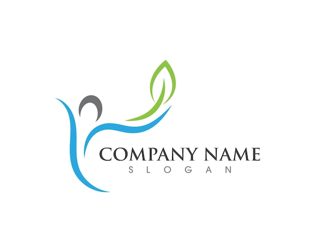 Human character logo sign