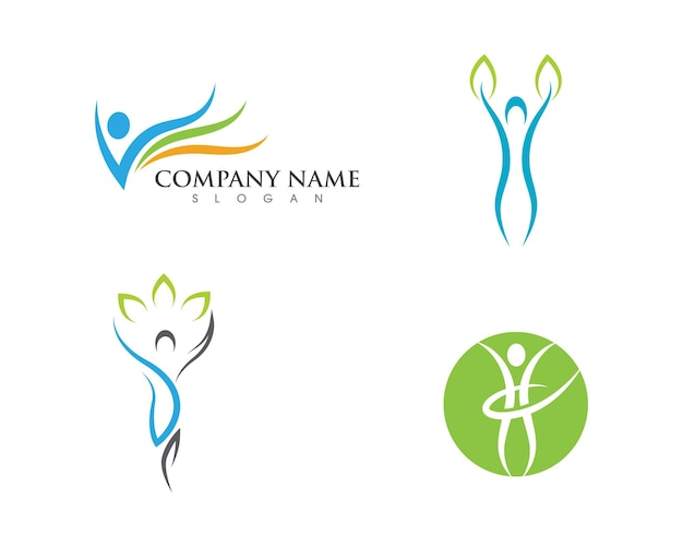 Human character logo sign