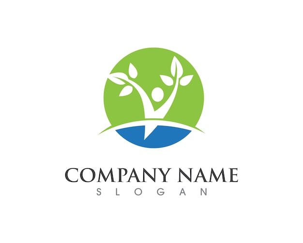 Human character logo sign