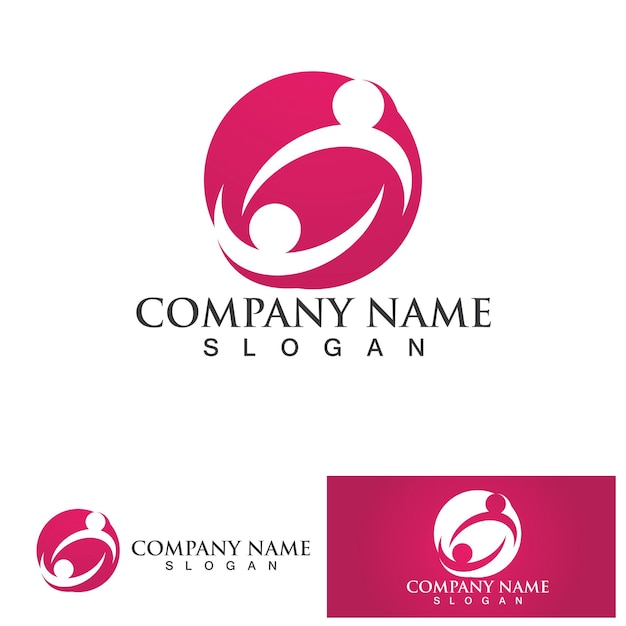 Human character logo sign