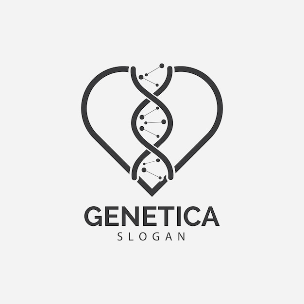 Human DNA and genetic vector icon design illustration