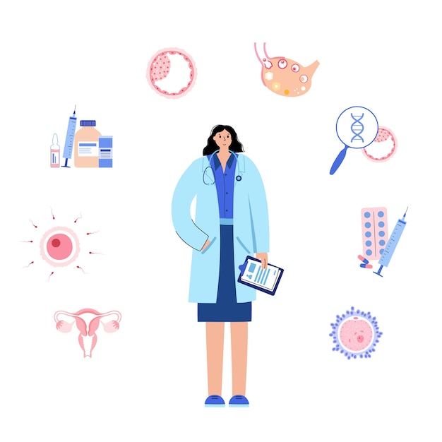 Human egg cell anatomy. Fertilisation, gynecology and ivf research.