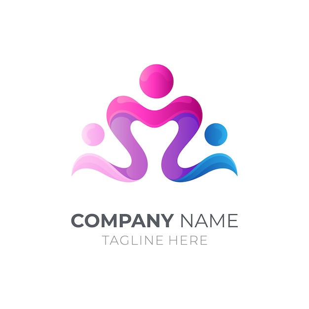 Human/family care logo template