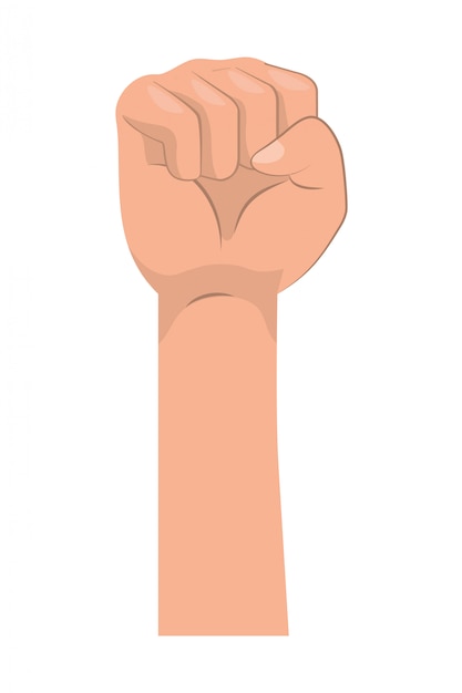 Vector human hand cartoon