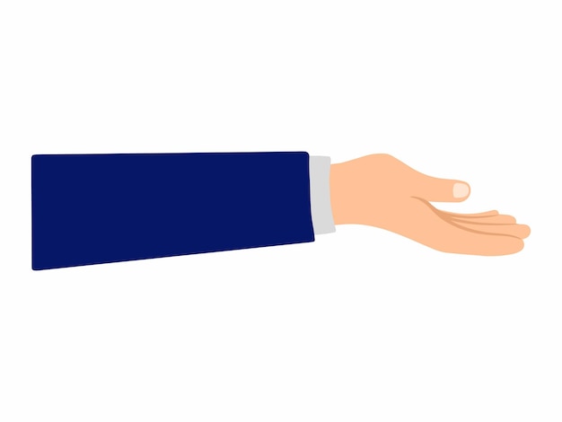 Human Hand Gestures Background Illustration