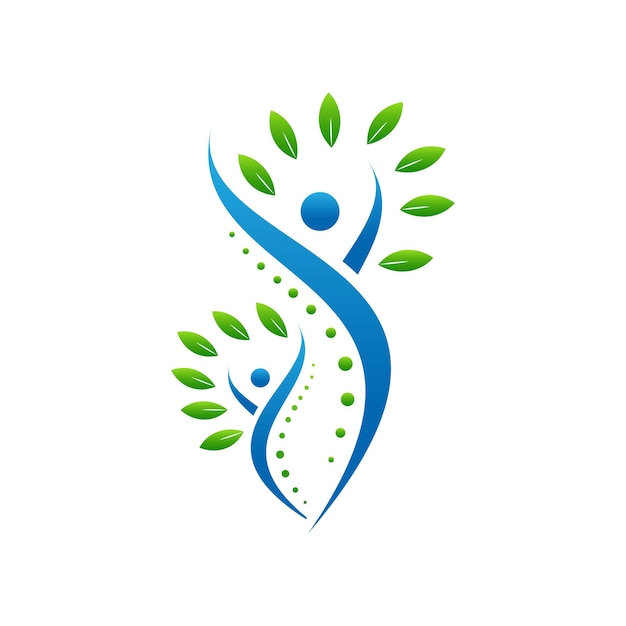 Human health logo design template