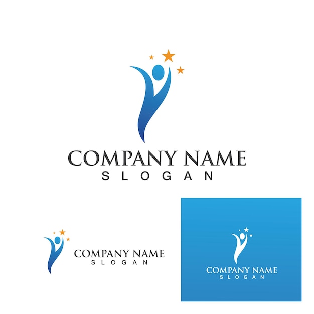 Human health people logo character sign