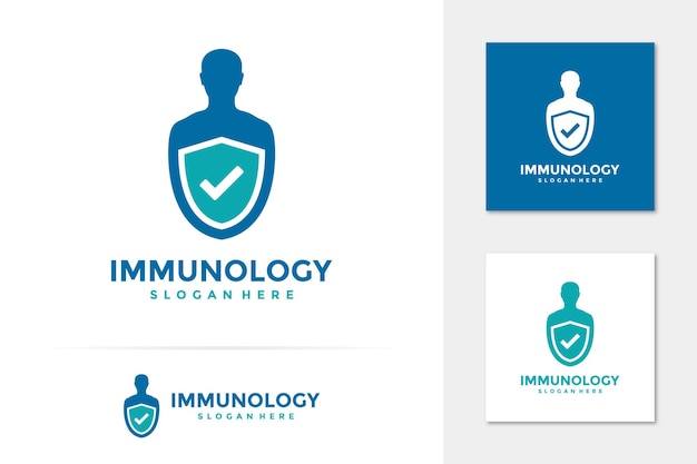 Human immune system logo vector