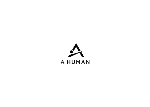 a human logo design vector illustra
tion