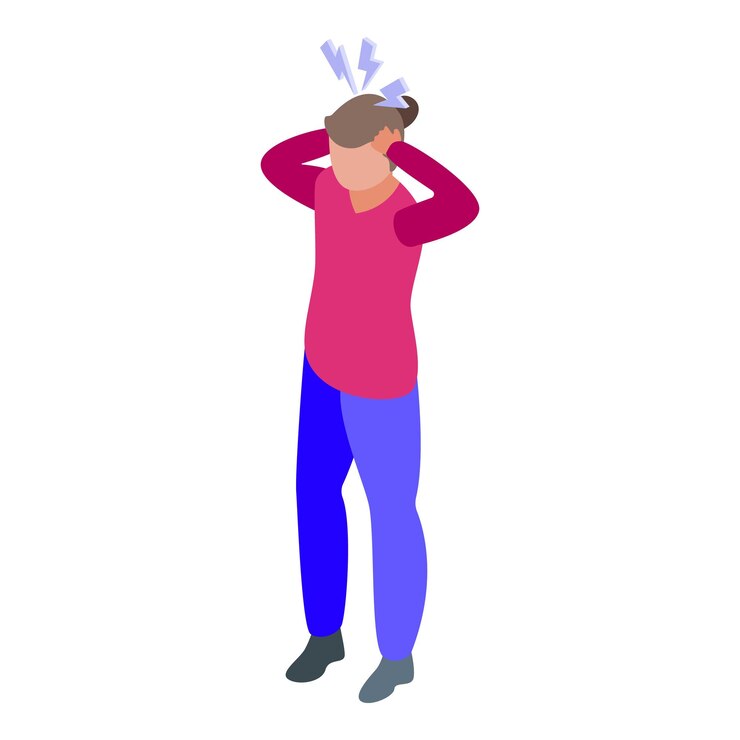 Vector human mute icon isometric vector person day week people