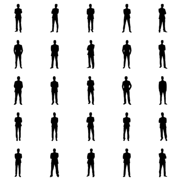 Vector human pictograms collection