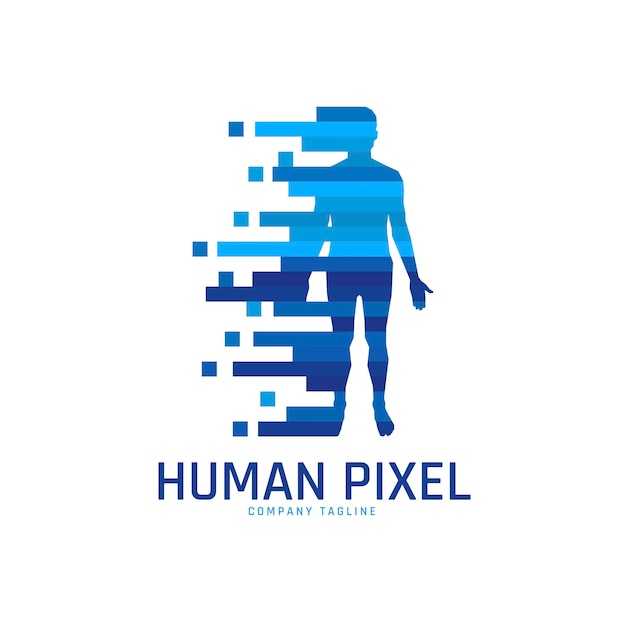 human pixel logo