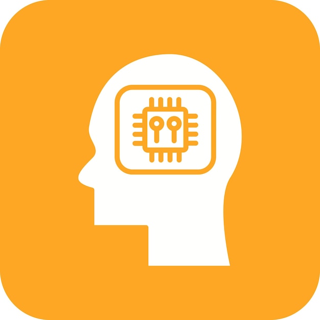 human processor icon vector image can be used for artificial intelligence