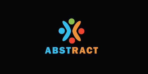 Vector human resource abstarct logo