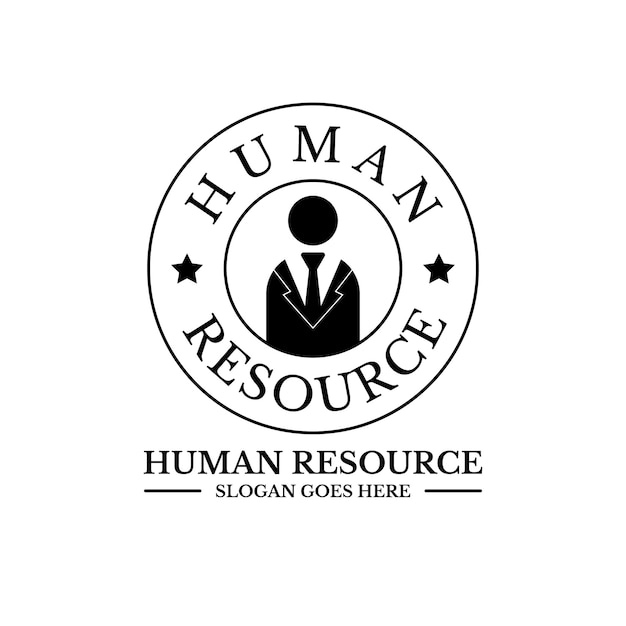 Human resource logo design inspiration vector illustration